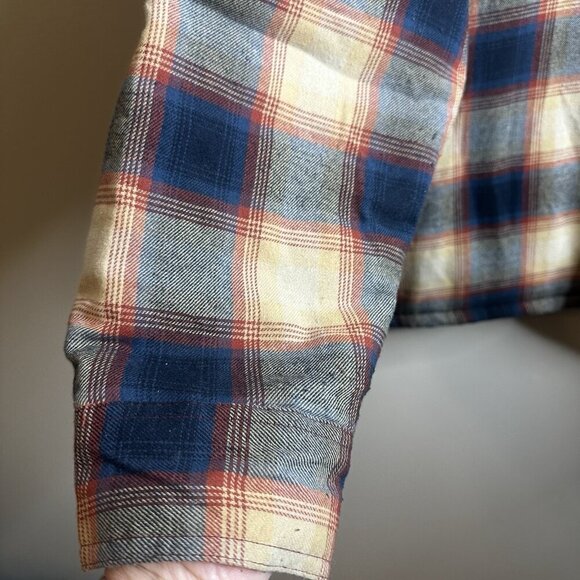 Wrangler Blanket Lined Coat Jacket Mens Sz 3XL Plaid Snap Front Western Shacket - Picture 5 of 14